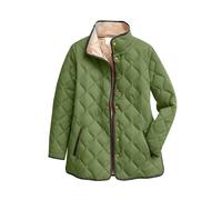 Women's Lightweight Quilted Jacket Large Sizes, Transition Jacket With Zipper Warm Lined Winter Jacket Oversized Down Jacket Stand-up Collar Fleece Jacket Solid Casual Jacket Women's Sweatshirt Jacket