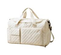 Women's Lightweight Sports Duffle Bag- Gym Shoulder Carryall, Quick Dry Large Durable Bag | Athletic Travel Holdall Waterproof Overnight Duffe, Wet Dry Divider for Traveling Swimming Yoga Hiking Camp