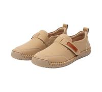 Women's Lightweight Trainers, Adjustable Elastic Band, Slip-On Flat Shoes, Closed Pumps, Non-Slip Hiking Shoes, Lightweight, Breathable Slip-On Shoes, Comfortable Casual Shoes, khaki, 10 UK
