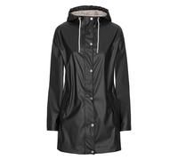 Ilse Jacobsen Rain Womens Short Rubberised Raincoat - Black Beauty 002