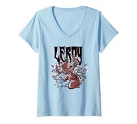 Women's Lilo & Stitch Leroy Always Up To Mischief V-Neck T-Shirt