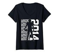 Women's Limited Edition 2014 Football 12TH Birthday V-Neck T-Shirt