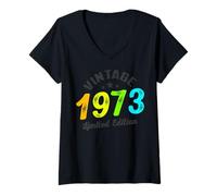 Womens Limited Edition - Vintage 1973 V-Neck T-Shirt