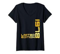 Womens Limited Edition Vintage 1978 Funny 47th Birthday 47 Years V-Neck T-Shirt