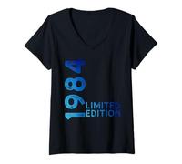Womens Limited Edition Vintage 1984 Funny 41st Birthday 41 Years V-Neck T-Shirt
