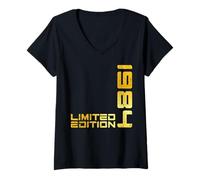 Womens Limited Edition Vintage 1984 Funny 41st Birthday 41 Years V-Neck T-Shirt