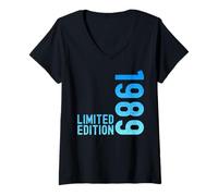 Womens Limited Edition Vintage 1989 Funny 36th Birthday 36 Years V-Neck T-Shirt