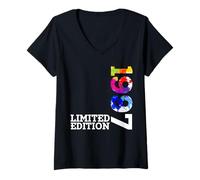 Womens Limited Edition Vintage 1997 Funny 28th Birthday 28 Years V-Neck T-Shirt