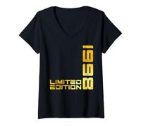 Womens Limited Edition Vintage 1998 Funny 27th Birthday 27 Years V-Neck T-Shirt