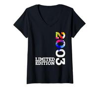 Womens Limited Edition Vintage 2003 Funny 22nd Birthday 22 Years V-Neck T-Shirt