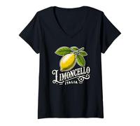 Womens Limoncello Italia Italy Souvenir Lemons Italian Lemon V-Neck T-Shirt