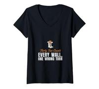 Women's Line Dancing - Thirty Two Counts Every Wall One Wrong Turn V-Neck T-Shirt