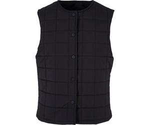 Women's lined sleeveless jacket Urban Classics Noir M