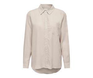 Women's linen blend shirt Only Tokyo Pnt Rose XL