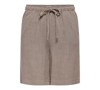 Women's linen shorts Only Siesta MW Pull-Up Gris XL