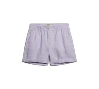 Women's linen shorts Superdry Violet 32