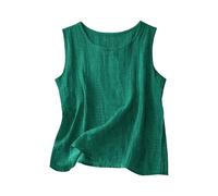 Womens Linen Tops Womens Vest Top Loose Fit Casual Solid Beach Linen Strappy Tank Tops Summer Sleeveless Lounge Floaty Travel Shirts Going Out Camisole Hippy Boho Blouses Plus Size Aesthetic Clothes