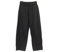 Womens Linen Trousers with elastic waistband. Made in Italy