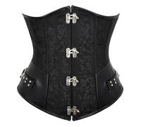 Women'S Lingerie & Underwear Gothic Steampunk Waist Cincher Underbust Corset Bustier Trainer Plus Size S-6Xl Xxxl Black