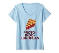 Women's Linguistics Humor Proto-Indo-European (Pie) V-Neck T-Shirt
