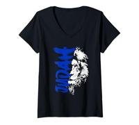 Womens Lion of Judah Jewish National Symbol Jerusalem Israel V-Neck T-Shirt