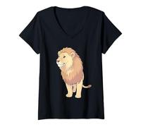 Women's Lion V-Neck T-Shirt