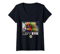 Womens Lisa Left Eye Lopes Matrix Edition | 1990's Vintage Legends V-Neck T-Shirt
