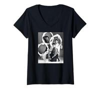 Womens Lisa Stansfield Blue Zone Band Chris Duffy Photography V-Neck T-Shirt