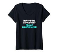 Womens List Of Dogs Better Than Italian Sighthounds V-Neck T-Shirt