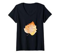 Womens Listen to The Wind It Talks Listen to The Silence it Speaks V-Neck T-Shirt