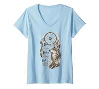 Women's Listen to the Wind It Talks Listen to the Silence it Speaks V-Neck T-Shirt