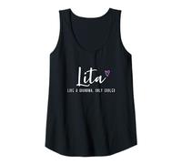 Womens Lita Like a Grandma Only Cooler Mother's Day Funny Tank Top
