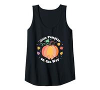 Womens Little Pumpkin On The Way Funny Pregnancy Tank Top