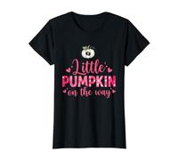 Womens Little Pumpkin On The Way Funny Pregnancy Value Graphic T-Shirt