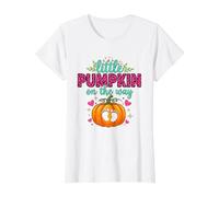 Womens Little Pumpkin On The Way Funny Pregnancy Value Graphic T-Shirt
