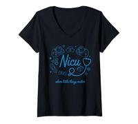 Women's Little Things Matter Nursing Neonatal Intensive Care Nicu V-Neck T-Shirt