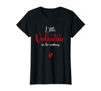 Womens Little Valentine In the Making Cute Pregnancy Valentines Day T-Shirt