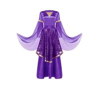 Women's Liturgical Praise Dance Dress Long Sleeve Satin Tunic Sequin Skirt Worship Outfit