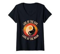 Women's Live by The Sun Love by The Moon V-Neck T-Shirt