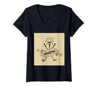 Womens Live Fast, Drive Hard: Golf Clubs and Balls, Golfer Gift V-Neck T-Shirt