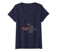 Women's Live Laugh Leave Me Alone Parrot Fun V-Neck T-Shirt