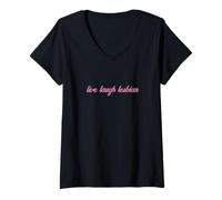 Womens Live, Laugh, Lesbian V-Neck T-Shirt