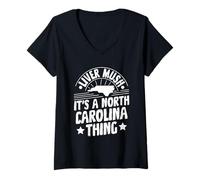 Womens Liver Mush - It's a North Carolina Thing V-Neck T-Shirt