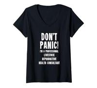 Womens Livestock Reproductive Health Consultant V-Neck T-Shirt