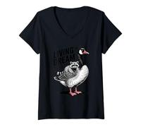 Women's Living Fantasy One Bad Decision V-Neck T-Shirt