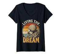 Women's Living The Dream Sisyphus V-Neck T-Shirt