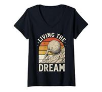 Women's Living The Dream Sisyphus V-Neck T-Shirt