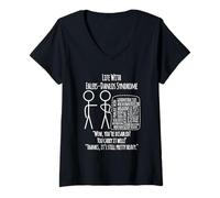 Womens Living with Ehlers-Danlos Syndrome - You Carry It Well V-Neck T-Shirt