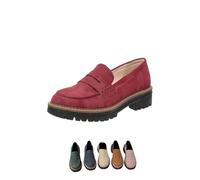 Womens Loafers,Comfortable Low Top Suede,Ladies Shoes Wide Fitting,Light Weight Slip On Loafers,Black Flat Shoes Women,Comfortable Sporty Wedge Loafer,Platform Business Office Work School Shoes