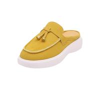 Women's Loafers & Moccasins Suede Metal Buckle Pointed Toe Flat Loafers Ethnic Style Half-Slippers Spring Summer Comfortable Slip On Ladies Platform Shoes Outdoor Casual Sporty Shoes Size 3.5-7.5